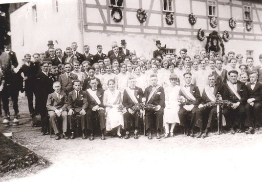 Schützenfest 1931 bei Helmut Mehner, Nr. 220 heute unbewohnt