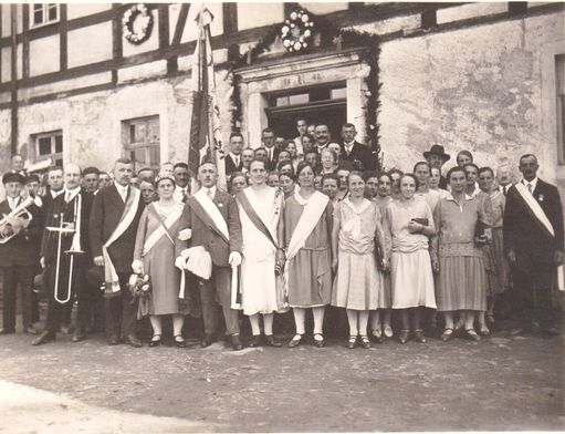 Schützenfest 1930 bei Martha Kempe, heute Fam. Lohse Nr. 1 am Feierabendheim